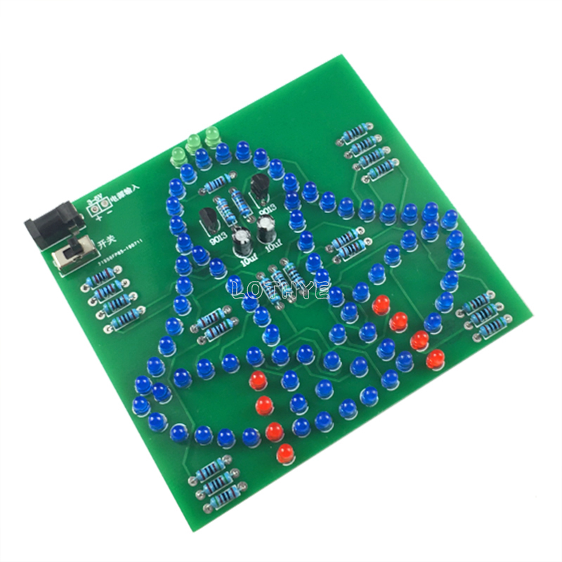 Diy Analog Electronics - DC 3-5V DIY LED Swing Wind