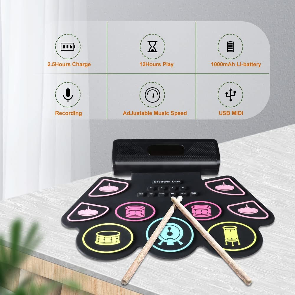 Digital Drum Set Silicone Port - огляд і ціна Diy Electronics Projects For Adults