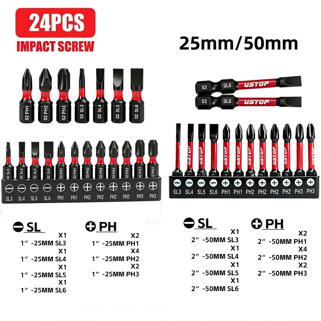 Ustop, 24-Piece Set of Sl and  - огляд і ціна Homemade Diy Electronics
