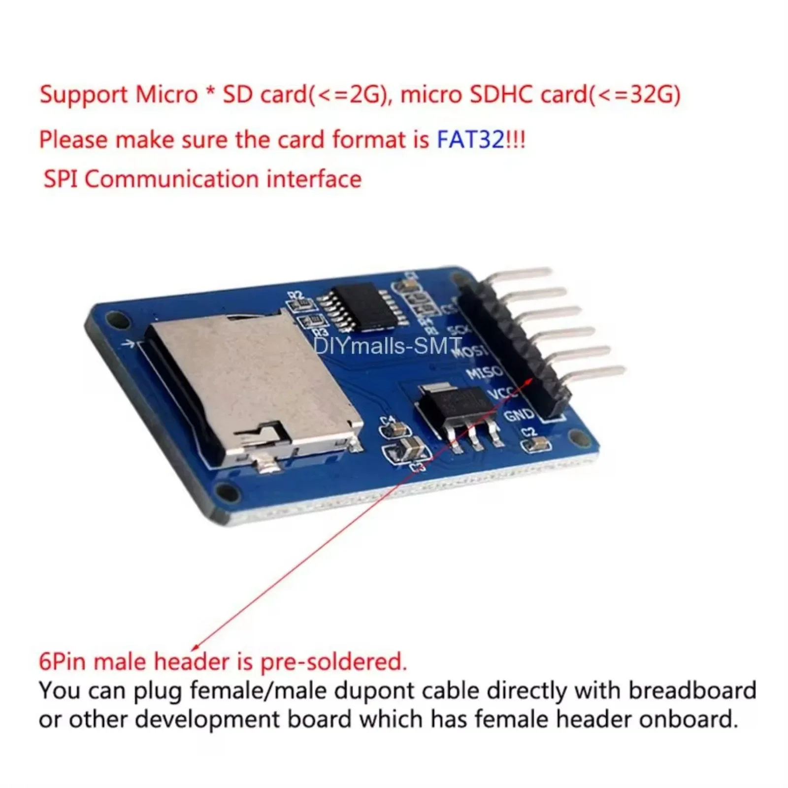 Micro SD Card Module Mini TF M - огляд і ціна Sd Card Module Spi