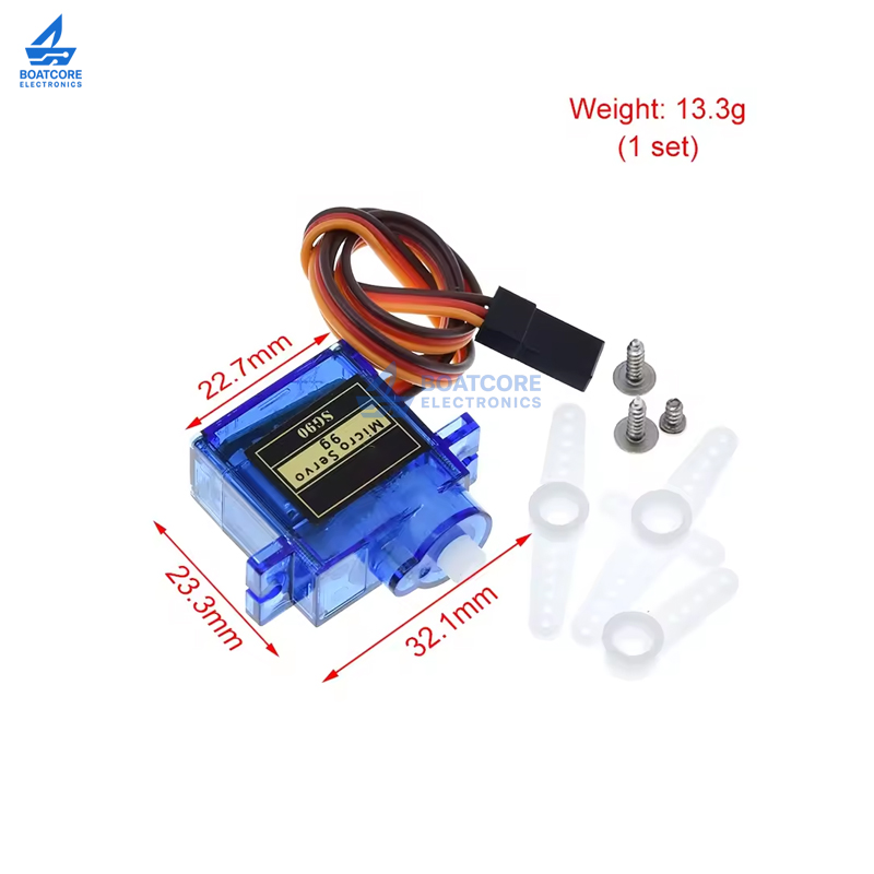 1PCS SG90 9g 1.6KG Mini Micro  - огляд і ціна Diy Boat Electronics