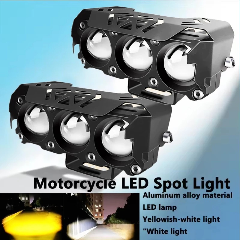 Dual Color Motorcycle LED Spot - огляд і ціна Diy Lamp Electronics