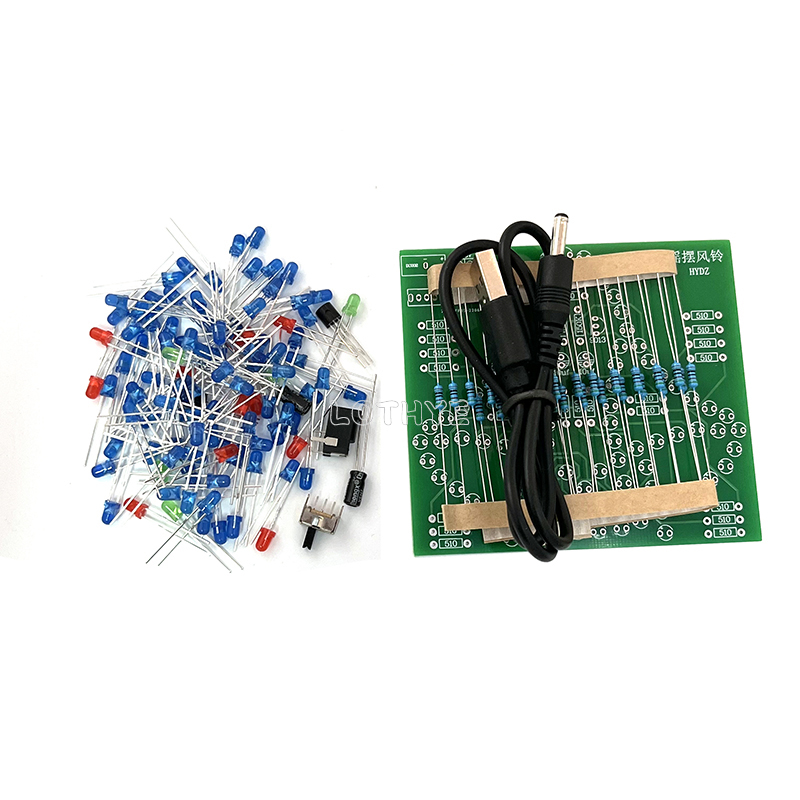 DC 3-5V DIY LED Swing Wind Chi - огляд і ціна Diy Analog Electronics