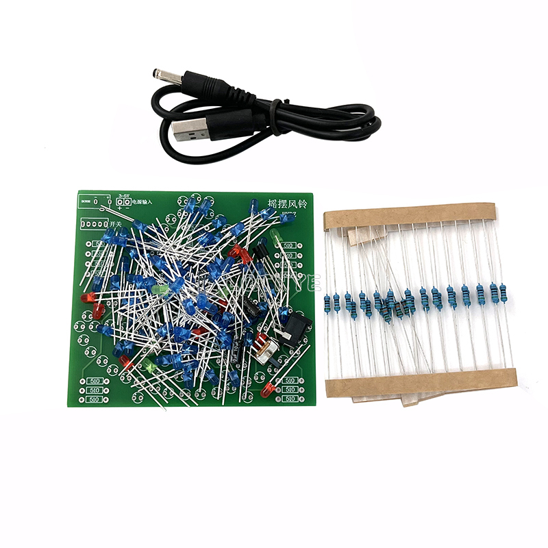 DC 3-5V DIY LED Swing Wind Chi - огляд і ціна Diy Analog Electronics