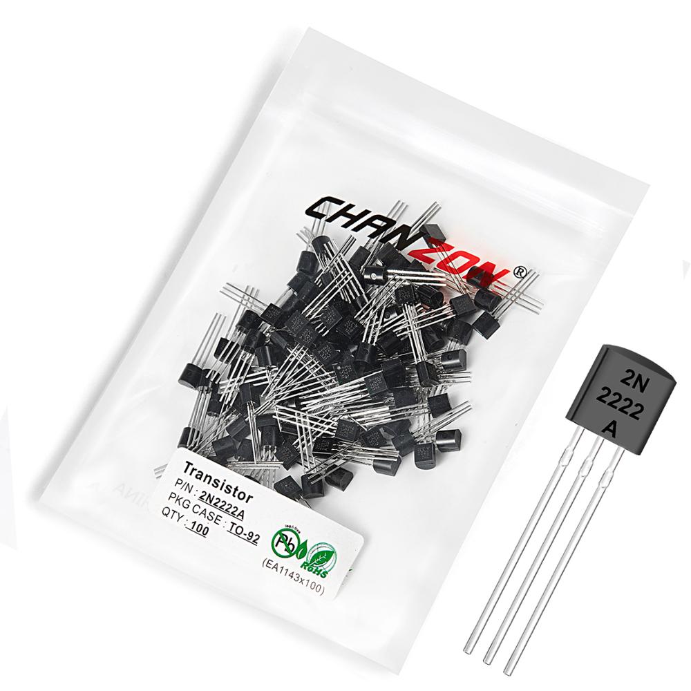 100pcs 2N2222A TO-92 NPN Trans - огляд і ціна Diy Electronics Youtube