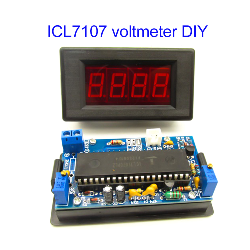 ICL7107 Voltmeter DIY Kit Part - огляд і ціна Diy Electronics Project Kit