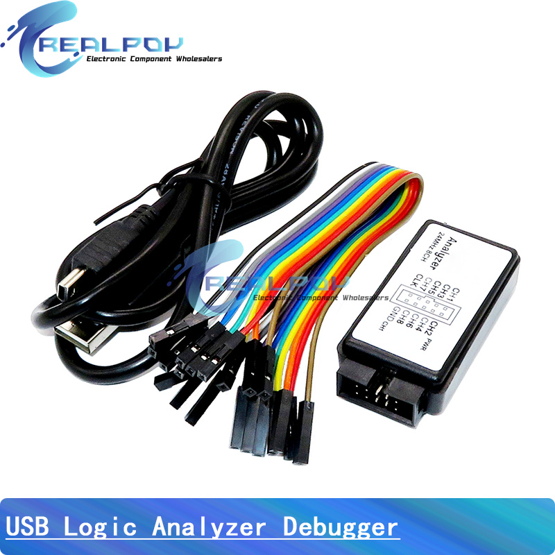 USB Logic Analyzer 24MHz 8 Cha - огляд і ціна Diy Electronics Project Kit