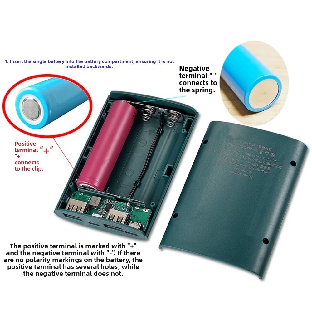 New Solder-Free 18650 Battery  - огляд і ціна Diy Electronics Storage