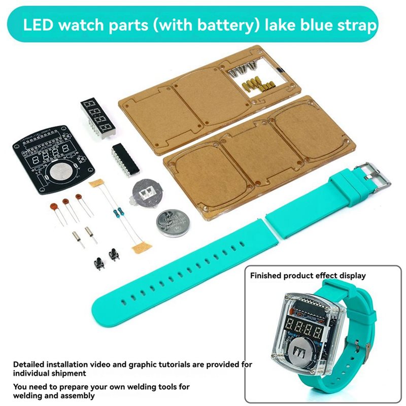 2X DIY Watch LED Watch Electro - огляд і ціна Diy Electronics Youtube