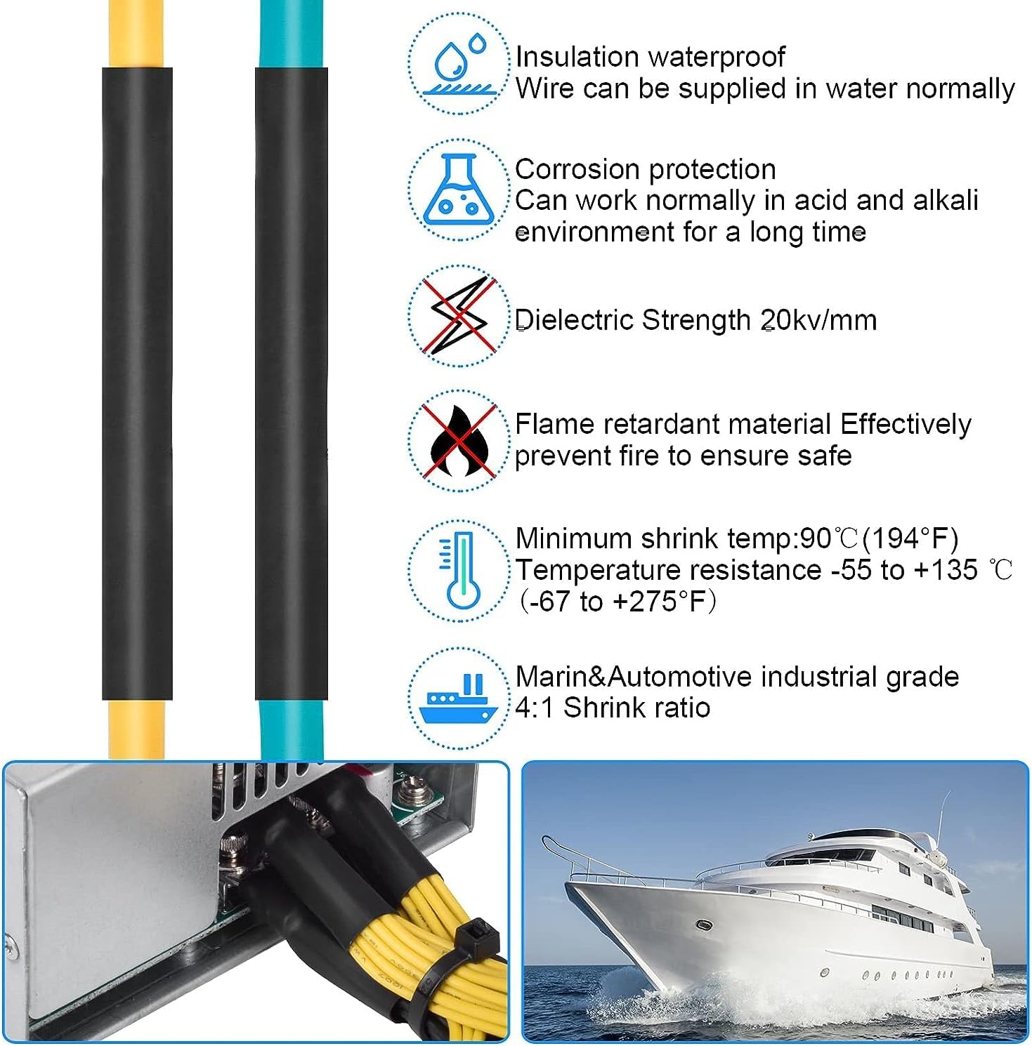 2M Heat Shrink Tubing 4:1 Dual - огляд і ціна Heat Shrink Tubing