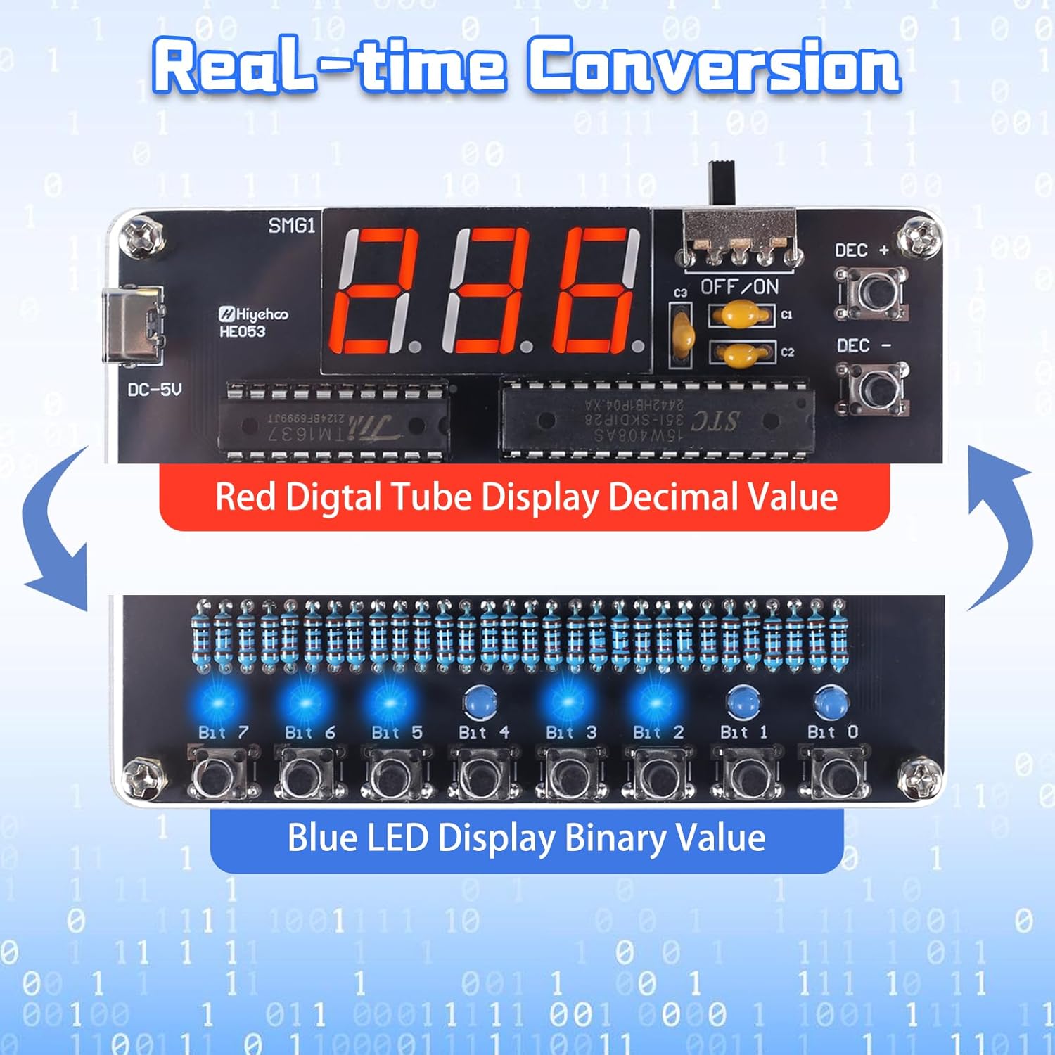 DIY Electronic Kit Binary to D - огляд і ціна Diy Electronics Projects For Adults