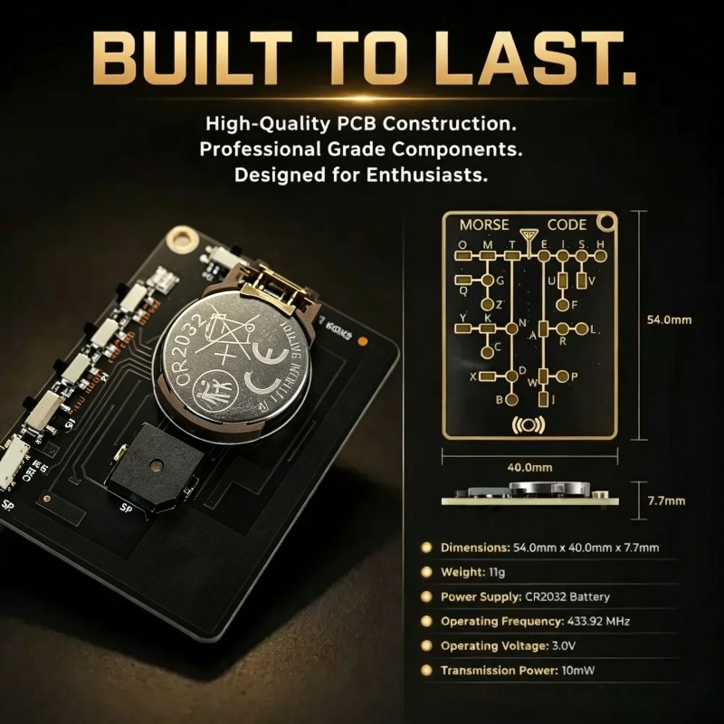 Morse Code Trainer Card Pro Le - огляд і ціна Diy Electronics Projects For Adults