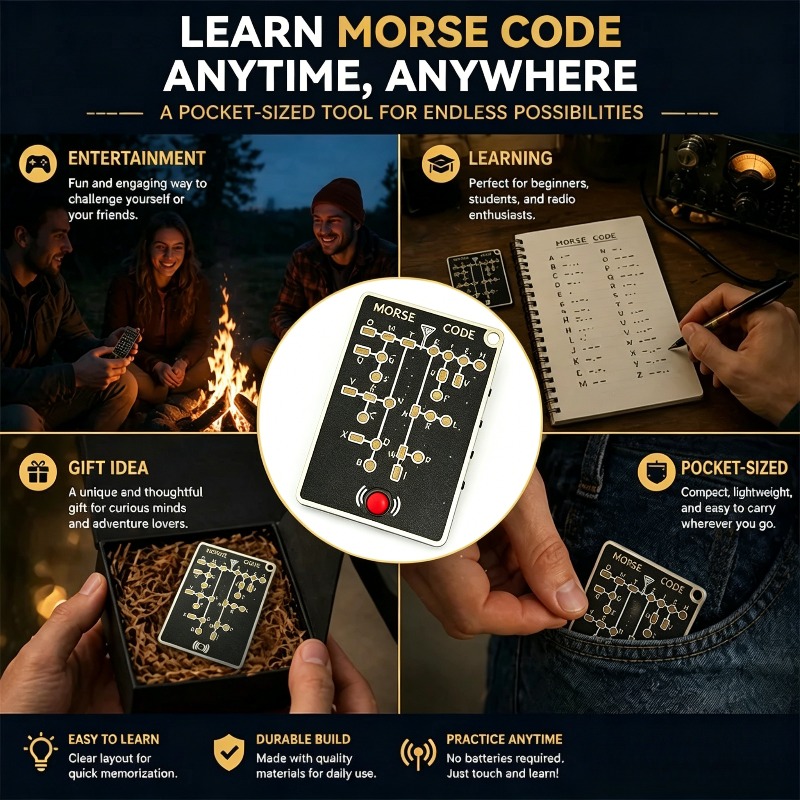 Morse Code Trainer Card Pro Le - огляд і ціна Diy Electronics Projects For Adults