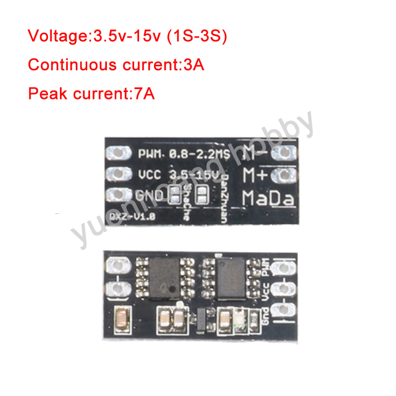 1PC 3.5-15V Brush ESC Two-way  - огляд і ціна Diy Boat Electronics