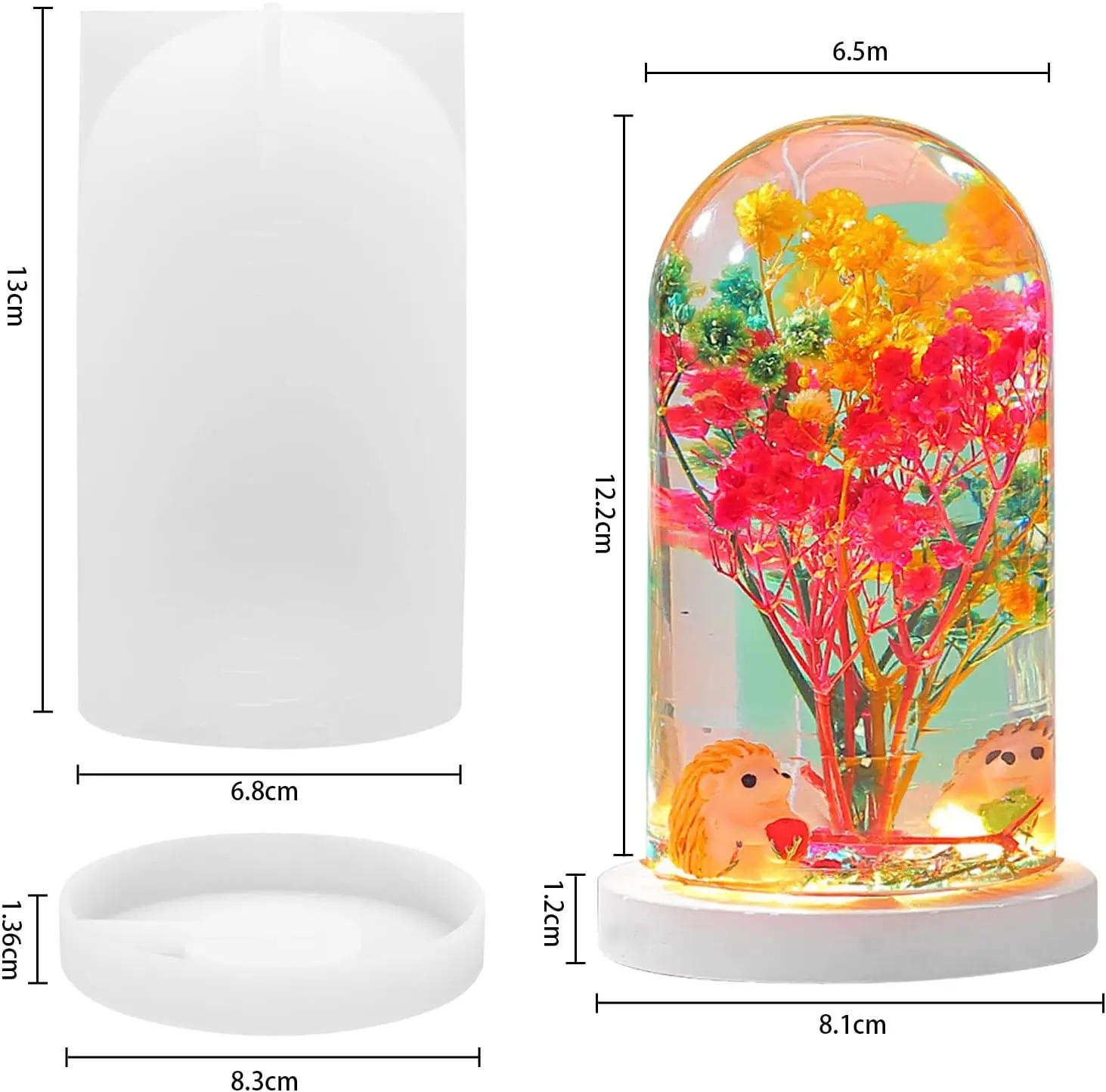 DIY Crystal Epoxy Resin Mold L - огляд і ціна Diy Lamp Electronics