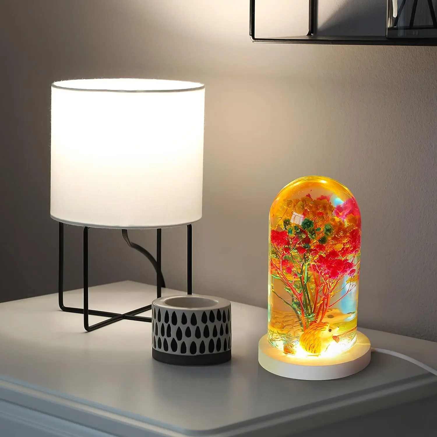 DIY Crystal Epoxy Resin Mold L - огляд і ціна Diy Lamp Electronics