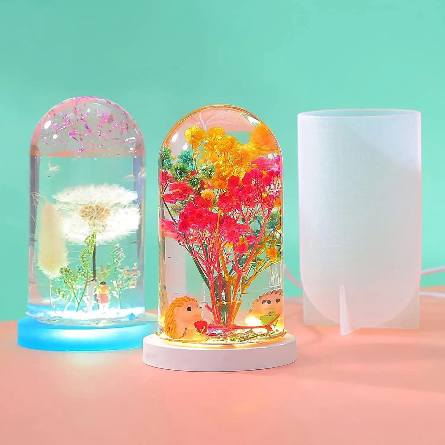 DIY Crystal Epoxy Resin Mold L - огляд і ціна Diy Lamp Electronics