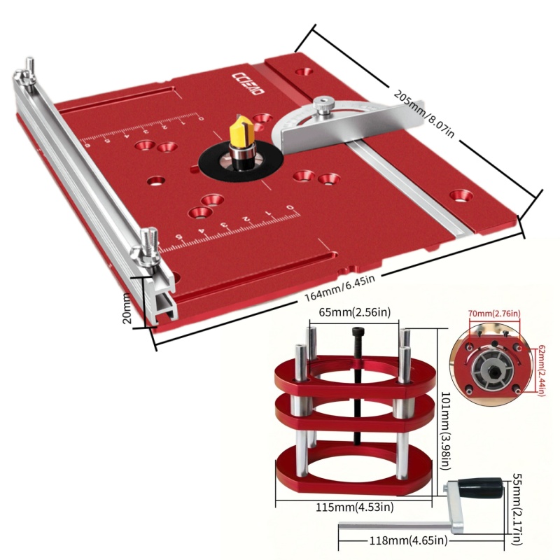 Aluminum Router Lift Base Kit  - огляд і ціна Diy Electronics Workbench