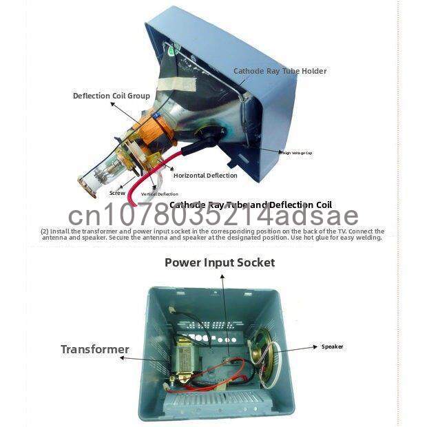5.5 Inch Black & White TV Main - огляд і ціна Diy Electronics Project Kit