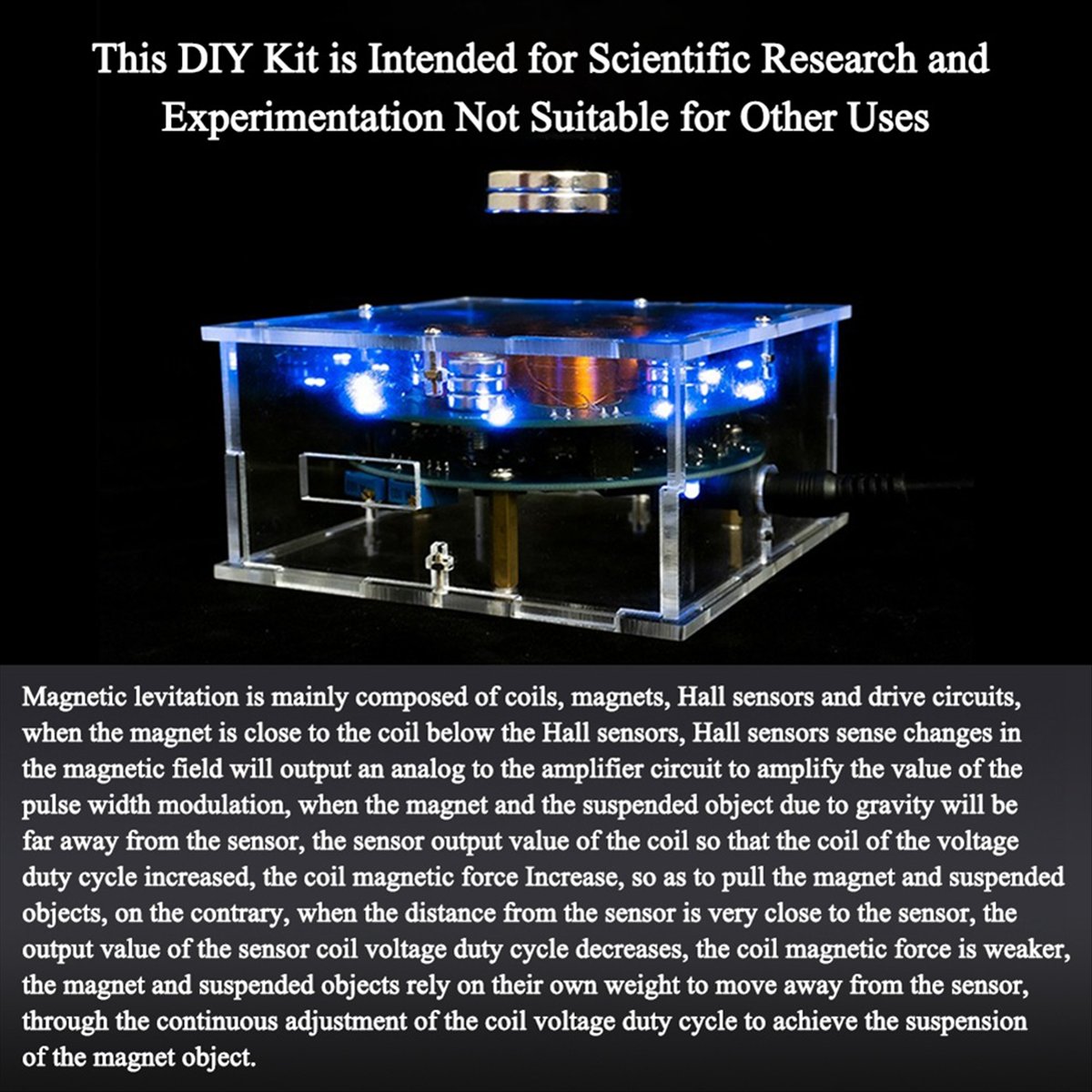 AB53 DIY Magnetic Levitation K - огляд і ціна Diy Electronics Project Kit