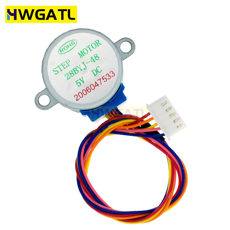 HWGATL 5V 4-Phase 28BYJ-48 DC  - огляд і ціна Stepper Motor 28Byj