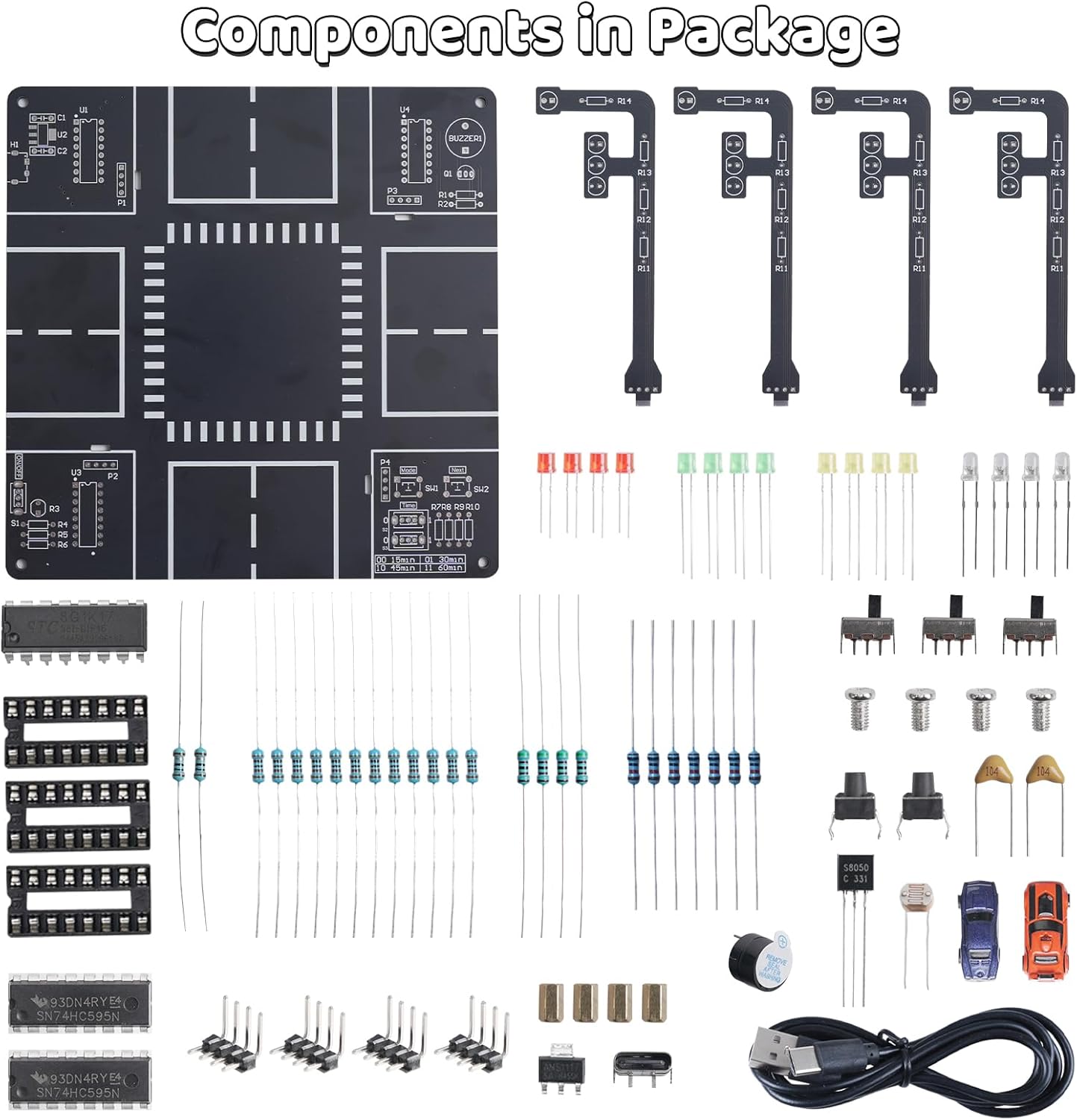 LED Traffic Light Simulator So - огляд і ціна Diy Electronics Projects For Adults