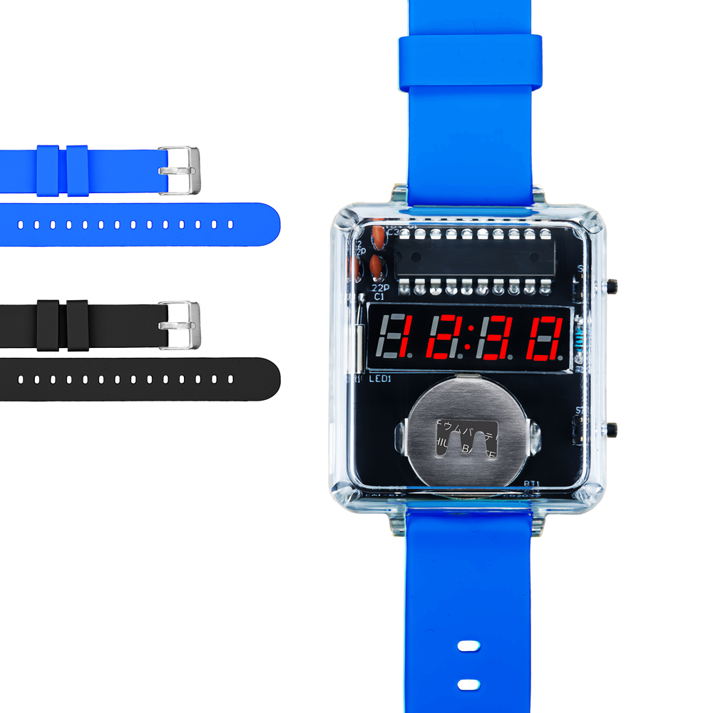 LED DIY Electronic Watch Kit D - огляд і ціна Diy Electronics Youtube