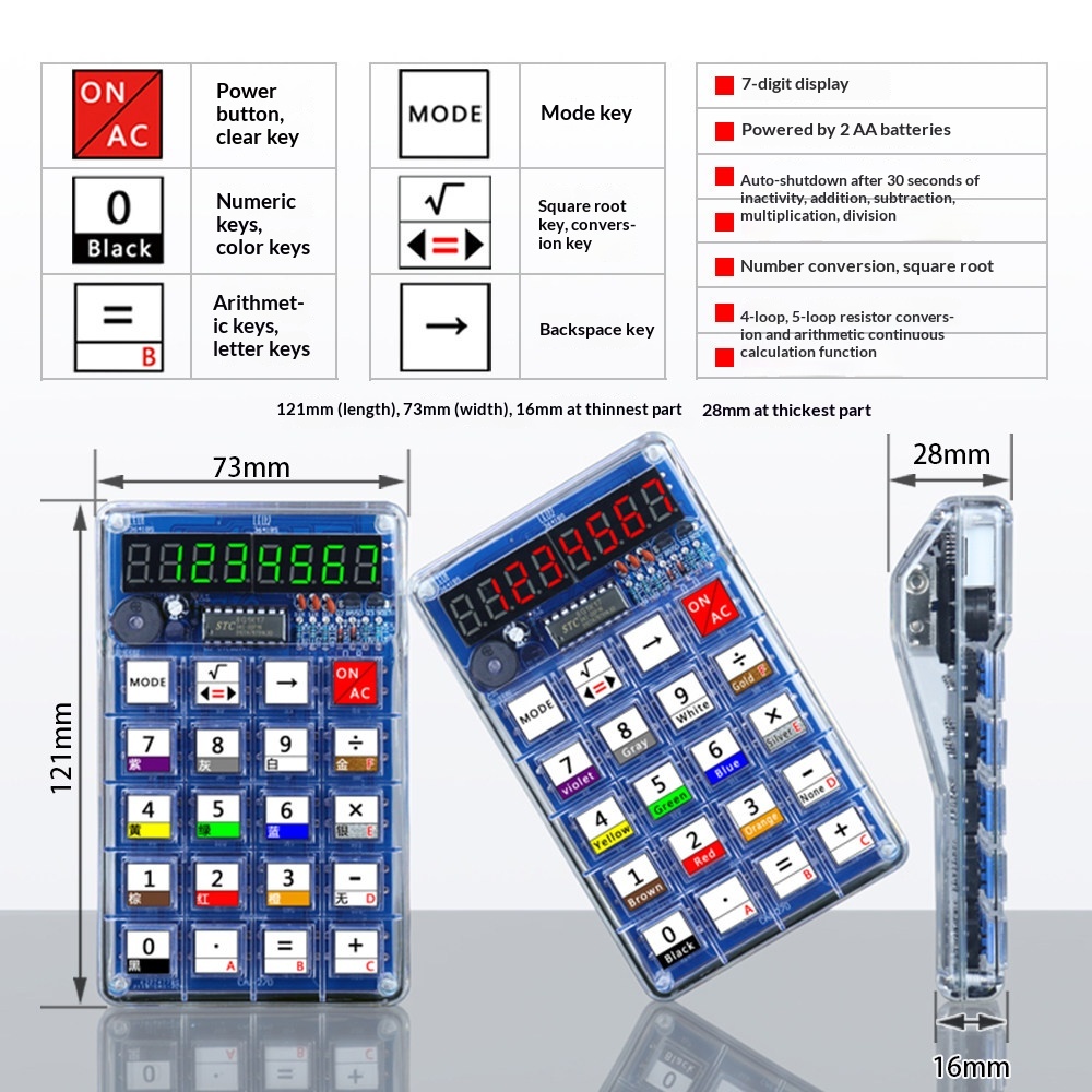 Calculator Production Kit, Ele - огляд і ціна Diy Electronics Youtube