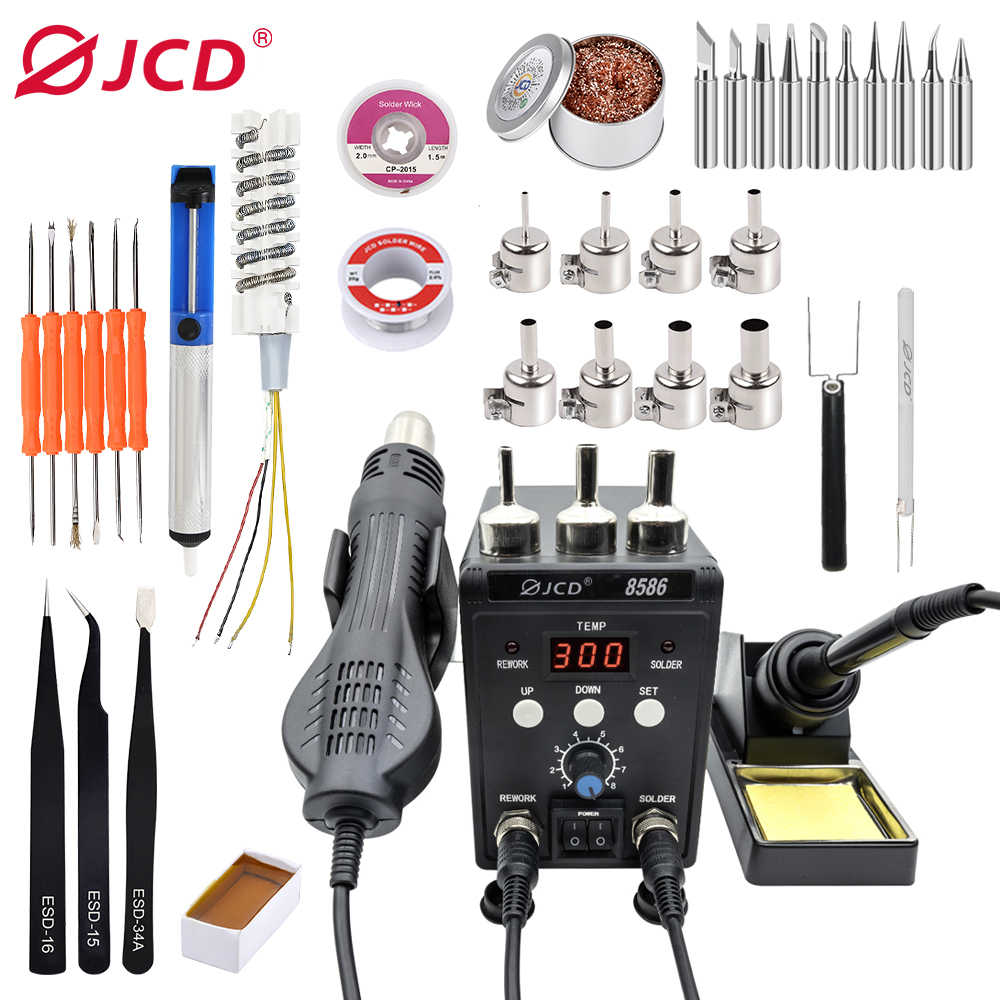 JCD 2 in 1 Soldering Station 8 - огляд і ціна Hot Air Rework Station