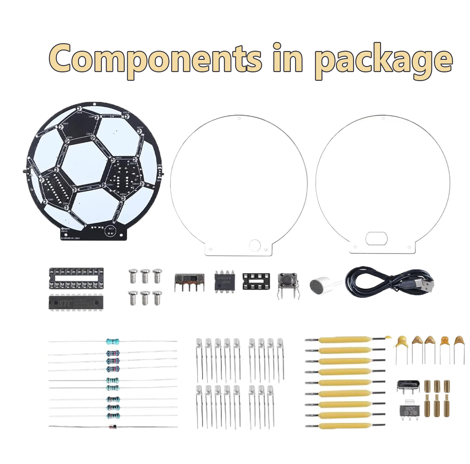 DIY Soccer Ball LED Soldering  - огляд і ціна Diy Electronics Filament