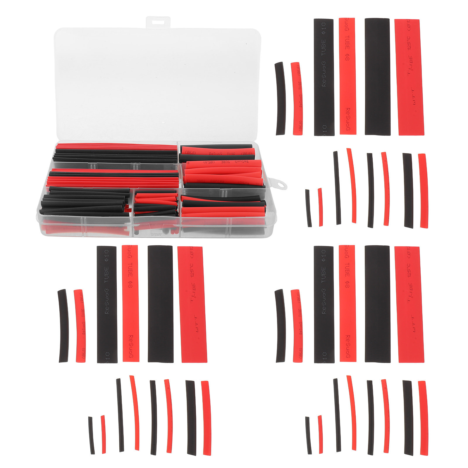 300Pcs Heat Shrink Tubing Blac - огляд і ціна Heat Shrink Tubing