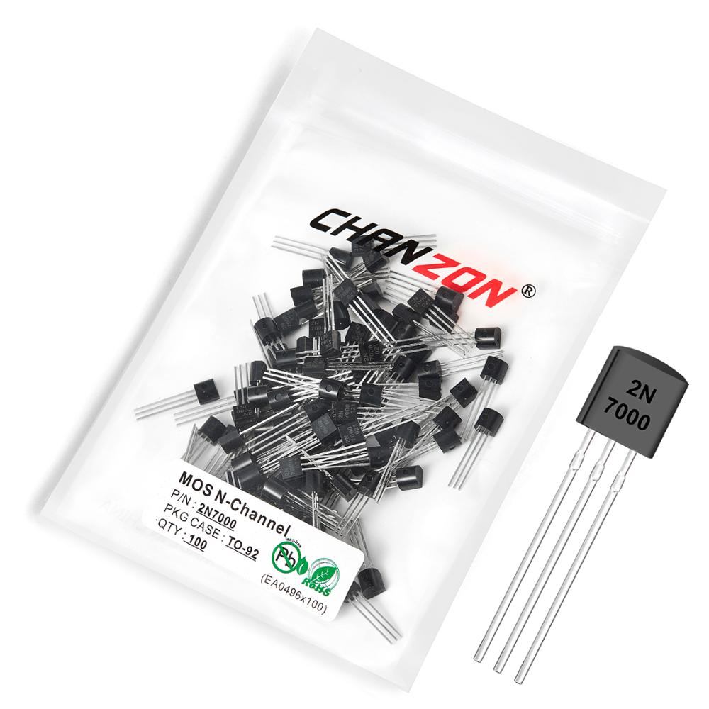 100pcs 2N7000 TO-92 N-Channel  - огляд і ціна Diy Electronics Youtube