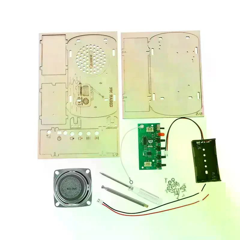 /Cna/DIY Wooden FM Radio Kit V - огляд і ціна Diy Electronics Projects For Students