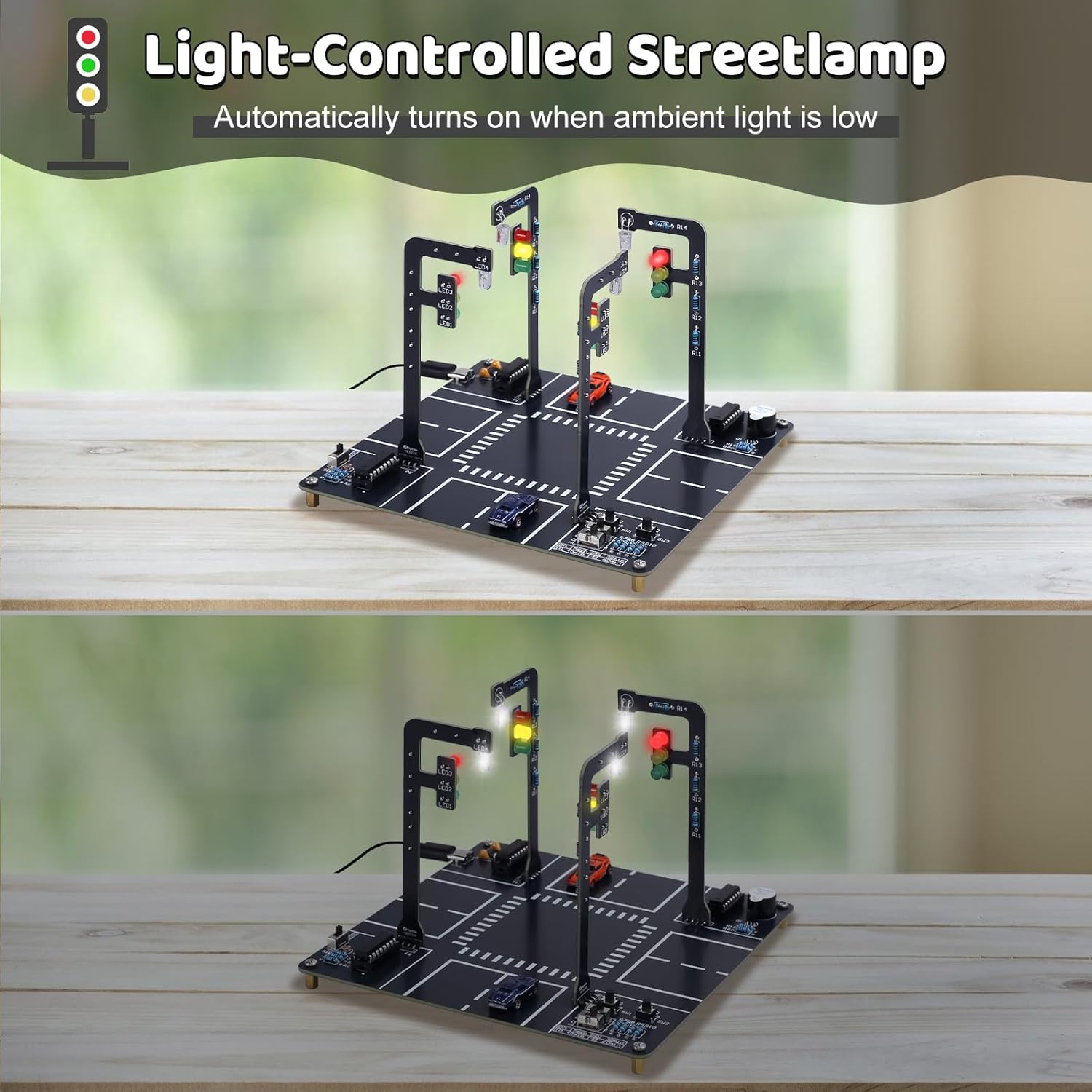 Traffic Light Simulator Kit wi - огляд і ціна Diy Electronics Projects For Adults