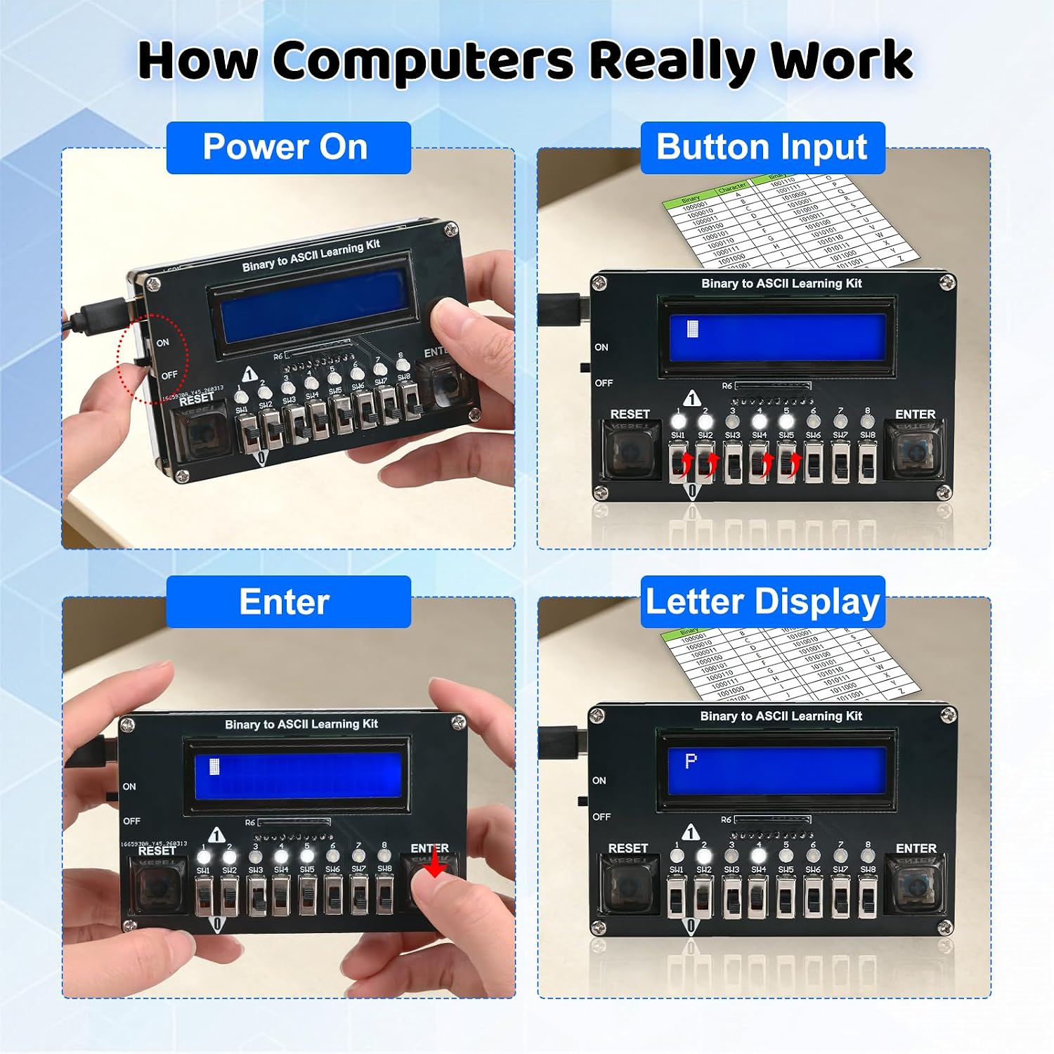 DIY Binary ASCII Code Transmit - огляд і ціна Diy Electronics Projects For Adults